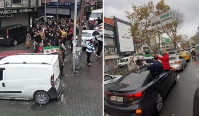 Görüntü İstanbul’dan! Sınırdan gelen haber sonrası sokağa indiler