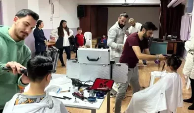 Eskişehir’de Ramazan Bayramı Öncesi 100 Öğrenciye Ücretsiz Tıraş