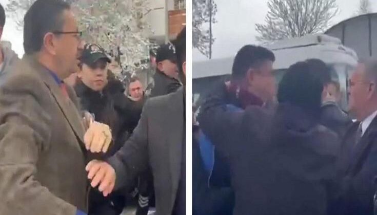 Belediye başkanından sendika başkanına yumruk